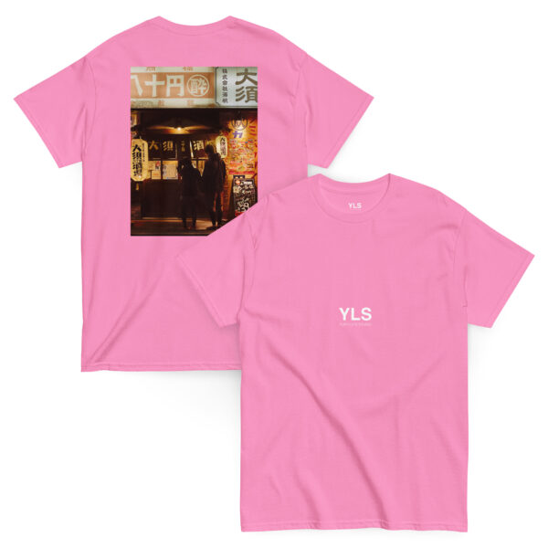 unisex-classic-tee-azalea-front-and-back-6853003ea14f3.jpg A quiet evening in Nagoya - Unisex T-Shirt (BACK VISION)