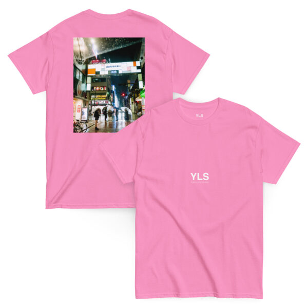 unisex-classic-tee-azalea-front-and-back-6856fb3c15230.jpg Ueno Rain – Unisex T-Shirt (BACK VISION)