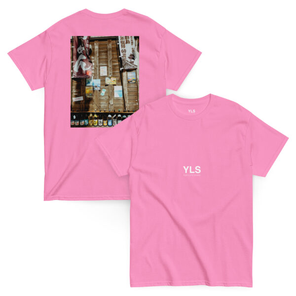 unisex-classic-tee-azalea-front-and-back-685918cb35bd9.jpg Fukuoka Sake Wall – Unisex T-Shirt (BACK VISION)