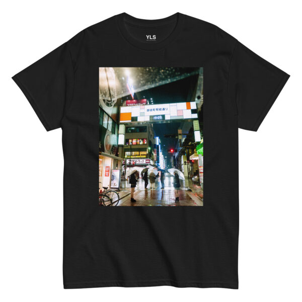 unisex-classic-tee-black-front-6856ee5f952b1.jpg Ueno Rain – Unisex T-Shirt