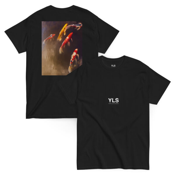 unisex-classic-tee-black-front-and-back-6857cf77bacf0.jpg Koi Drift – Unisex T-Shirt (BACK VISION)