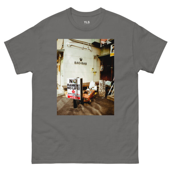 unisex-classic-tee-charcoal-front-6856c47dedffc.jpg No Ramen, No Life – Fukuoka - Unisex T- Shirt
