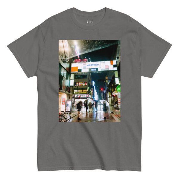 unisex-classic-tee-charcoal-front-6856ee5f97e89.jpg Ueno Rain – Unisex T-Shirt