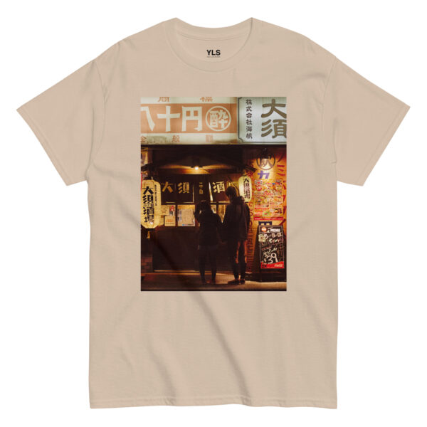 unisex-classic-tee-sand-front-6852514c154b2.jpg A quiet evening in Nagoya - Unisex T-Shirt