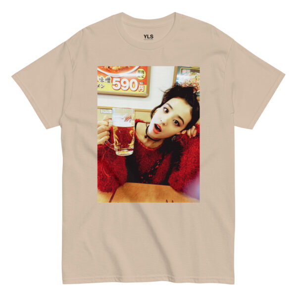 unisex-classic-tee-sand-front-6855cd73a451d.jpg The First Beer in Sendagaya - Unisex T-Shirt