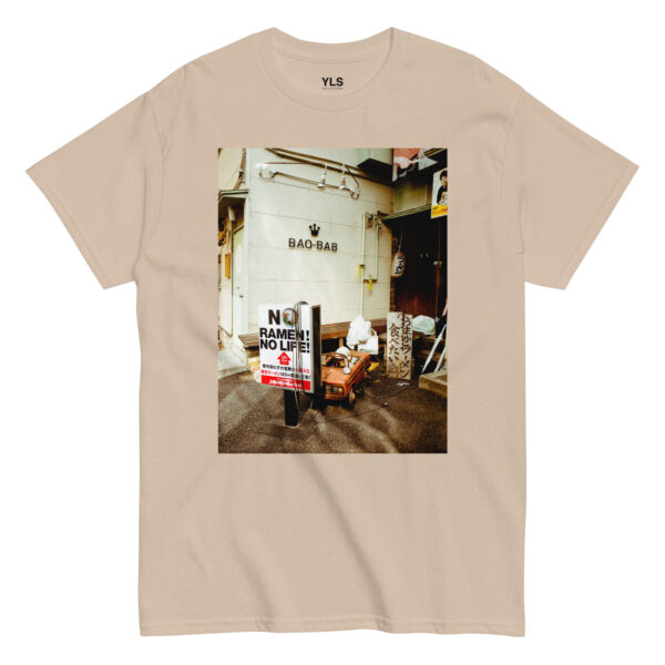 unisex-classic-tee-sand-front-6856c89977815.jpg No Ramen, No Life – Fukuoka - Unisex T- Shirt