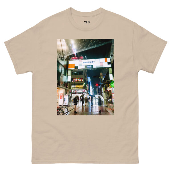 unisex-classic-tee-sand-front-6856efc29c15a.jpg Ueno Rain – Unisex T-Shirt