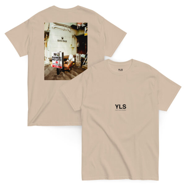unisex-classic-tee-sand-front-and-back-6856cfe26a8ec.jpg No Ramen, No Life – Fukuoka - Unisex T- Shirt (BACK VISION)