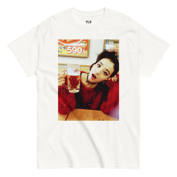 unisex-classic-tee-white-front-6855cd73a6288.jpg The First Beer in Sendagaya - Unisex T-Shirt